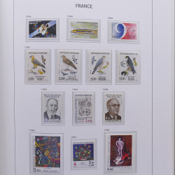 Collection timbres de France 1978-1992 neufs** en album DAVO.