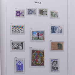 Collection timbres de France 1978-1992 neufs** en album DAVO.