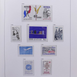 Collection timbres de France 1978-1992 neufs** en album DAVO.
