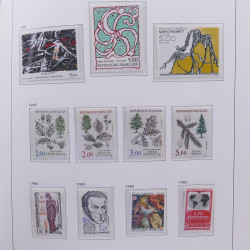 Collection timbres de France 1978-1992 neufs** en album DAVO.