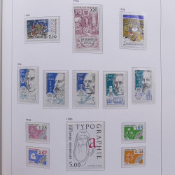 Collection timbres de France 1978-1992 neufs** en album DAVO.