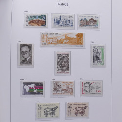 Collection timbres de France 1978-1992 neufs** en album DAVO.