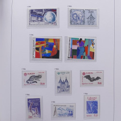 Collection timbres de France 1978-1992 neufs** en album DAVO.