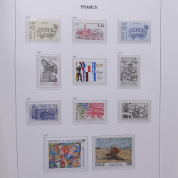 Collection timbres de France 1978-1992 neufs** en album DAVO.