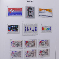 Collection timbres de France 1978-1992 neufs** en album DAVO.