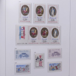Collection timbres de France 1978-1992 neufs** en album DAVO.