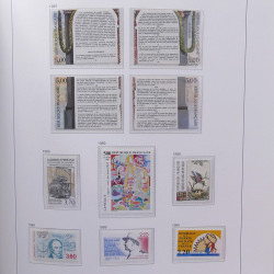Collection timbres de France 1978-1992 neufs** en album DAVO.