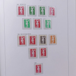 Collection timbres de France 1978-1992 neufs** en album DAVO.