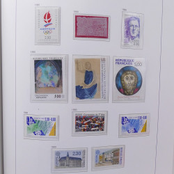 Collection timbres de France 1978-1992 neufs** en album DAVO.