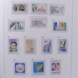 Collection timbres de France 1978-1992 neufs** en album DAVO.