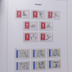 Collection timbres de France 1978-1992 neufs** en album DAVO.