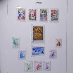 Collection timbres de France 1978-1992 neufs** en album DAVO.