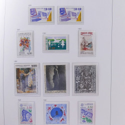 Collection timbres de France 1978-1992 neufs** en album DAVO.