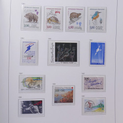 Collection timbres de France 1978-1992 neufs** en album DAVO.