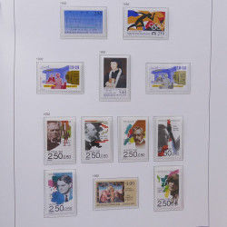 Collection timbres de France 1978-1992 neufs** en album DAVO.