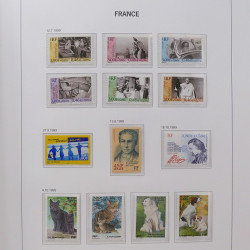 Collection timbres de France 1999-2003 neufs** en album DAVO.