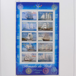 Collection timbres de France 1999-2003 neufs** en album DAVO.