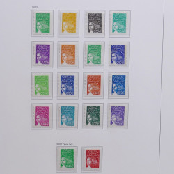 Collection timbres de France 1999-2003 neufs** en album DAVO.