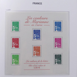 Collection timbres de France 1999-2003 neufs** en album DAVO.