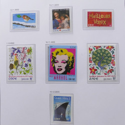 Collection timbres de France 1999-2003 neufs** en album DAVO.
