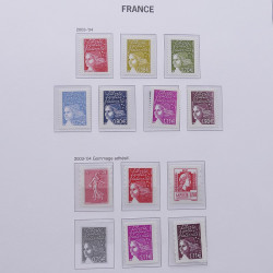 Collection timbres de France 2004-2007 neufs** en album DAVO.