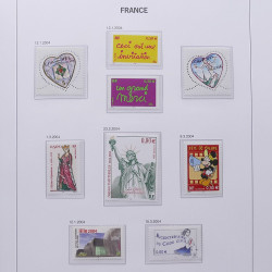 Collection timbres de France 2004-2007 neufs** en album DAVO.