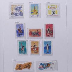 Collection timbres de France 2004-2007 neufs** en album DAVO.