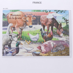 Collection timbres de France 2004-2007 neufs** en album DAVO.