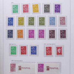 Collection timbres de France 2004-2007 neufs** en album DAVO.