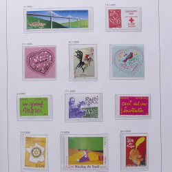 Collection timbres de France 2004-2007 neufs** en album DAVO.