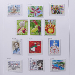 Collection timbres de France 2004-2007 neufs** en album DAVO.