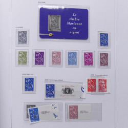 Collection timbres de France 2004-2007 neufs** en album DAVO.