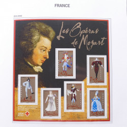 Collection timbres de France 2004-2007 neufs** en album DAVO.