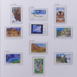 Collection timbres de France 2004-2007 neufs** en album DAVO.