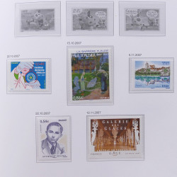Collection timbres de France 2004-2007 neufs** en album DAVO.