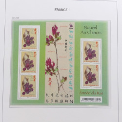 Collection timbres de France 2008-2009 neufs** en album DAVO.