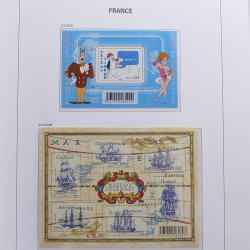 Collection timbres de France 2008-2009 neufs** en album DAVO.
