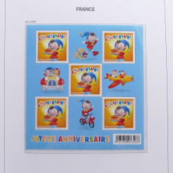 Collection timbres de France 2008-2009 neufs** en album DAVO.