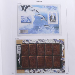 Collection timbres de France 2008-2009 neufs** en album DAVO.