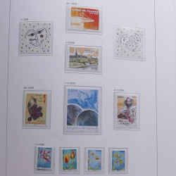 Collection timbres de France 2008-2009 neufs** en album DAVO.