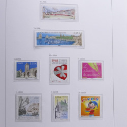Collection timbres de France 2008-2009 neufs** en album DAVO.
