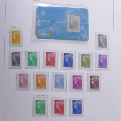Collection timbres de France 2008-2009 neufs** en album DAVO.