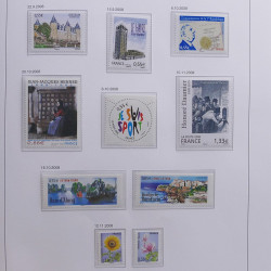 Collection timbres de France 2008-2009 neufs** en album DAVO.
