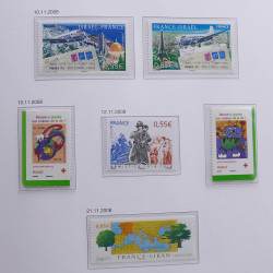 Collection timbres de France 2008-2009 neufs** en album DAVO.