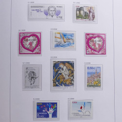 Collection timbres de France 2008-2009 neufs** en album DAVO.