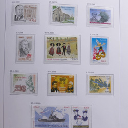 Collection timbres de France 2008-2009 neufs** en album DAVO.