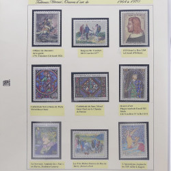 Collection timbres de France Musée Imaginaire 1961-2004 complet en album Safe.