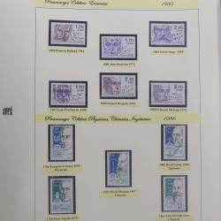 Collection timbres de France Personnages Célèbres 1943-1995 complet en album Safe.
