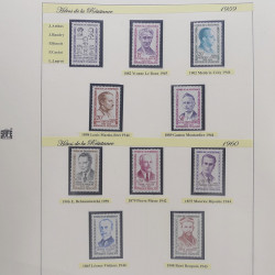 Collection timbres de France thématiques neufs** en album Safe.