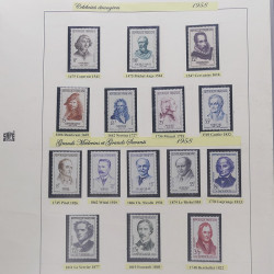 Collection timbres de France thématiques neufs** en album Safe.